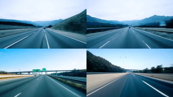 高速公路穿梭 第一人称视角