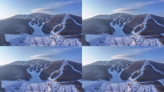 松花湖滑雪场航拍