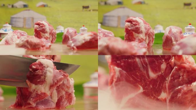 切羊肉切肉切牛肉鲜肉生鲜肉品