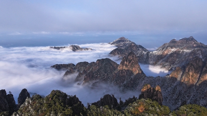黄山风光延时航拍