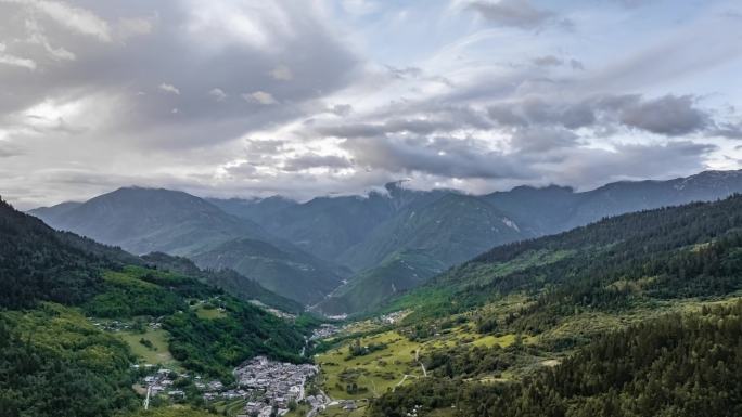 川西阿坝航拍延时