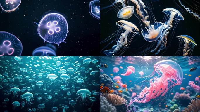 水母海洋生物海底世界