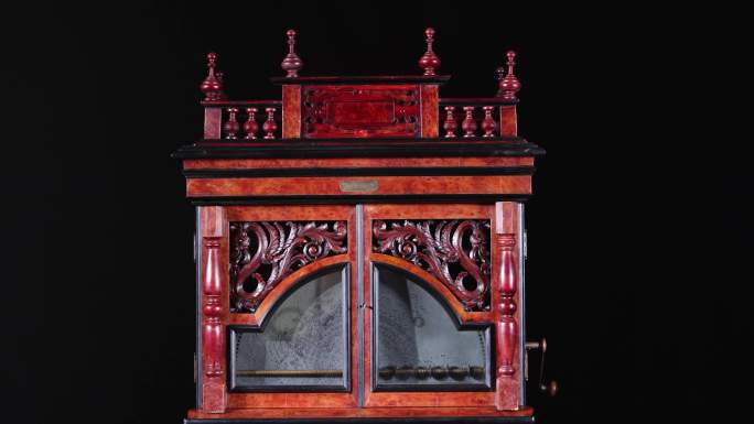 古董柜式八音盒 古董八音盒