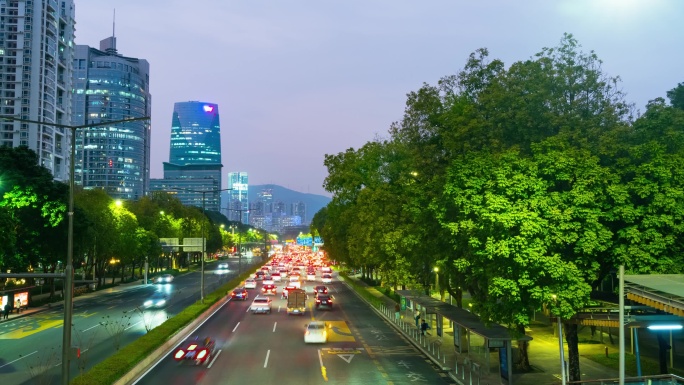 深圳城市车流延时合集