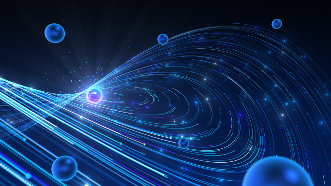 大气粒子光线穿梭宣传启动视频