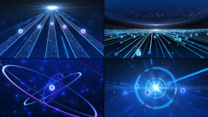 大气粒子光线穿梭宣传启动视频
