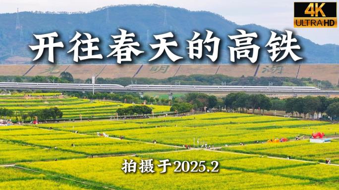 开往春天里的高铁航拍合集