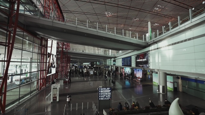 机场空镜 出发 到达