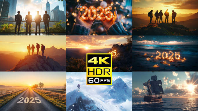 2025新年展望未来年会开场会议开场片头