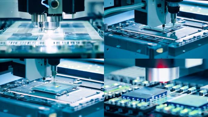 特写镜头半导体制造