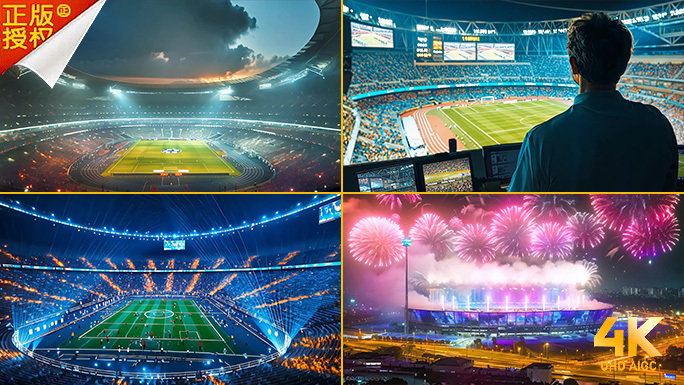 大型体育场馆 足球场田径场运动会奥运亚运