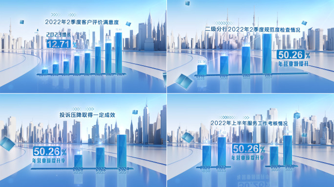 科技数据直方图柱形图数据图