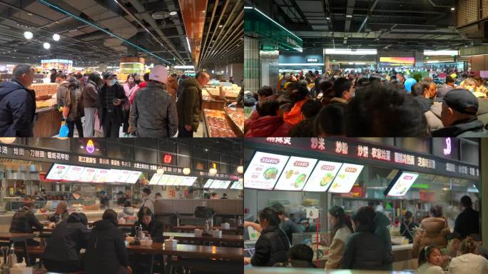 超市餐饮客流