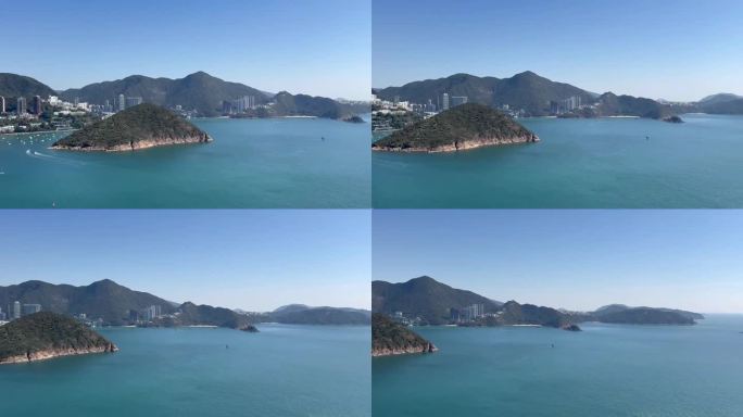 香港海洋公园 岛屿 海面