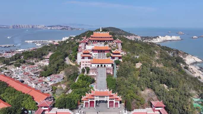 4K福建莆田湄洲岛妈祖文化旅游区航拍