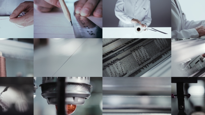 4k慢速服装设计师 设计工厂 机器