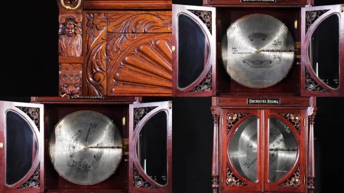 教堂车站八音盒 柜式音乐盒 八音盒