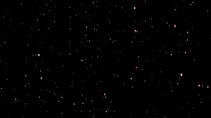 【超清8K】樱花桃花瓣雨通道循环 01