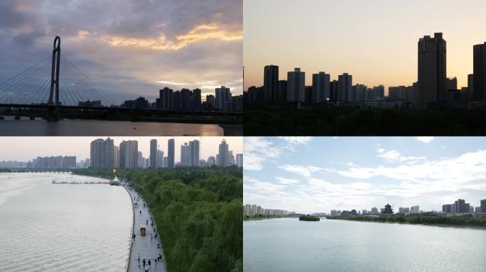 咸阳城市空景咸阳湖