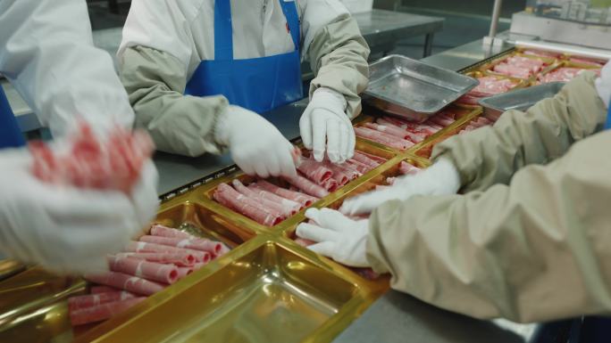 牛肉卷牛肉粒加工