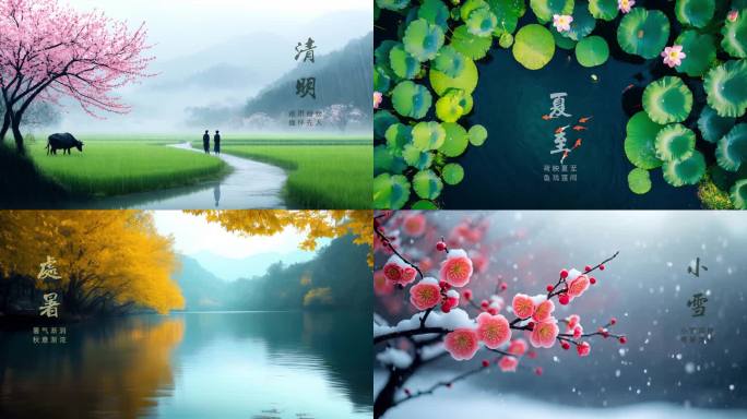 24节气全套视频素材