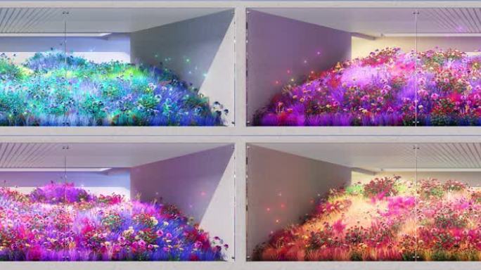 裸眼3D花海植物生长广告大屏(可定制)