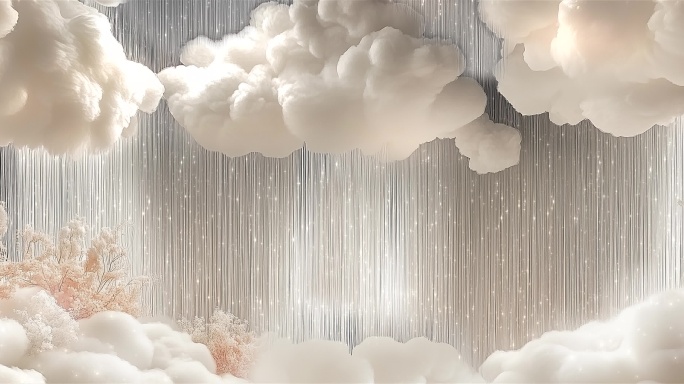 【6K】宽屏 梦幻云朵婚礼背景02