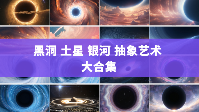 黑洞 土星 宇宙 抽象 艺术