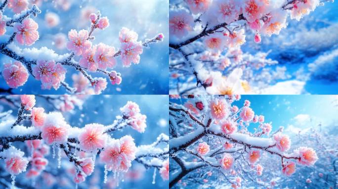 梅花 腊梅 梅花实拍 梅花特写 雪中梅花