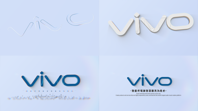 清新渐变品牌LOGO标志AE模板