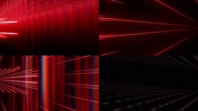 6K红色光线流动 节奏 说唱 VJ 结构