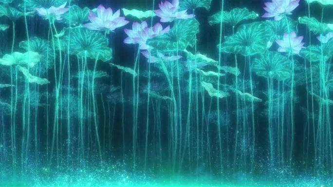超美水墨荷花唯美意境