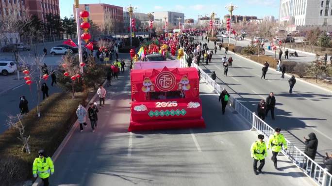 元宵节庆祝活动花车高跷秧歌