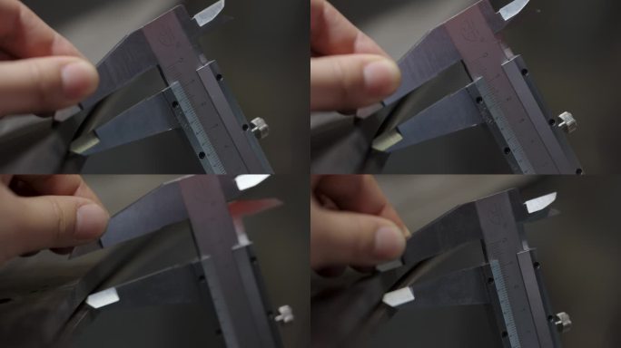 游标卡尺测量钢板厚度