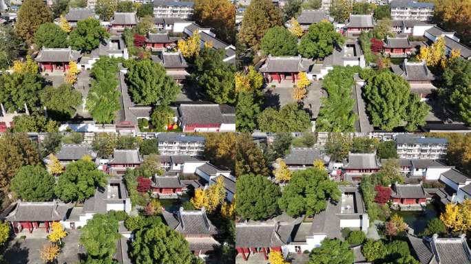 杭州孔庙碑林传统中式建筑纵横交错