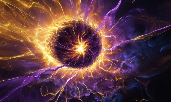金色能量爆发奇点