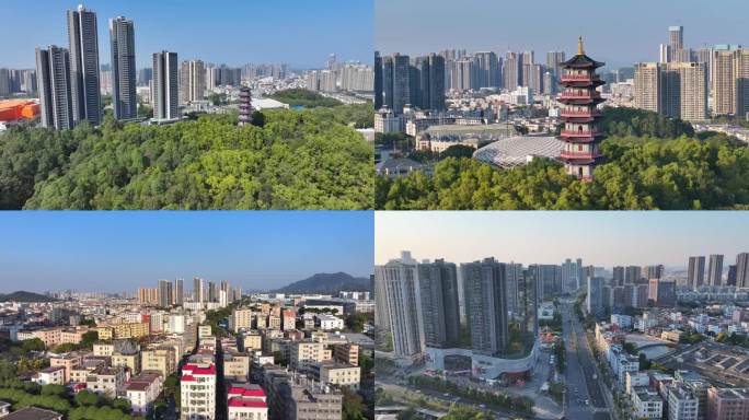 深圳坪山区泰和塔与城区航拍合集