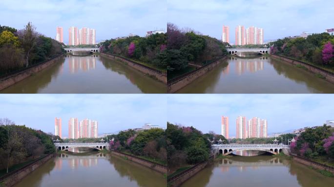 文山城市河道景观风光