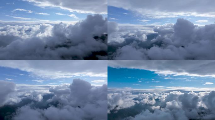 云海之上壮丽景观天空云朵蓝天白云