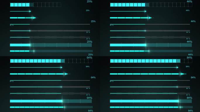 4K科技感进度条模板