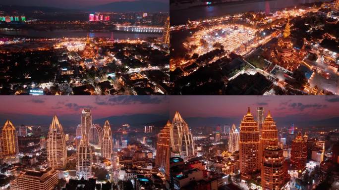 西双版纳 景洪 告庄夜景02