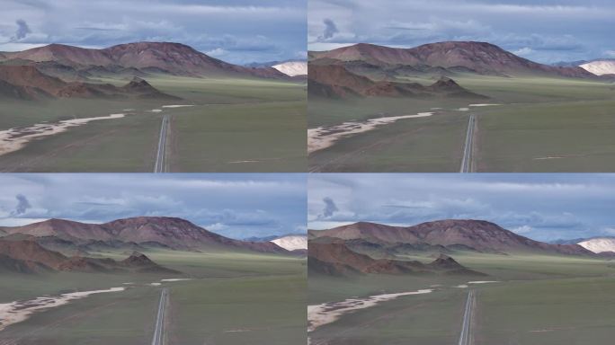 4K高原公路景观航拍