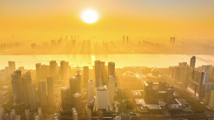 大气杭州日出