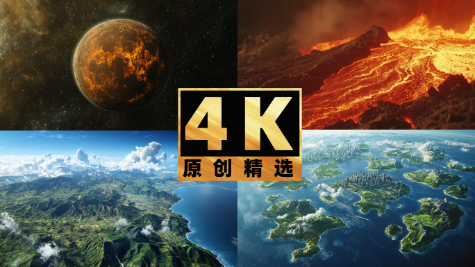地球演变史地壳板块运动地貌奇观一镜到底