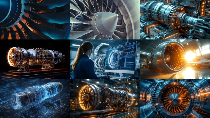 航空发动机内部结构展示