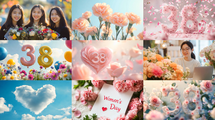 三八妇女节女神节唯美浪漫片头