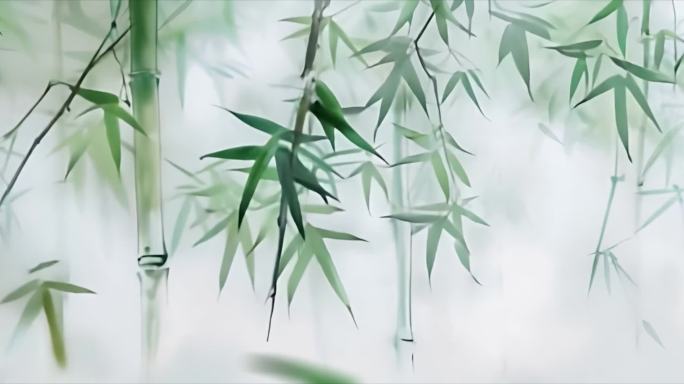 水墨竹林意境 清新淡雅 竹影子 抽象竹子