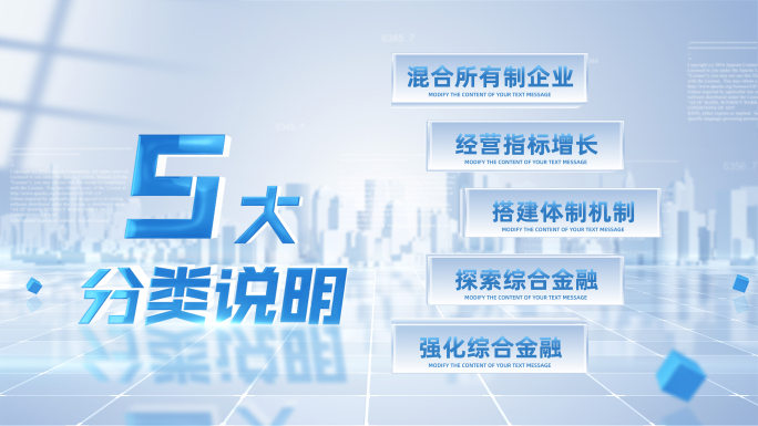 企业分类说明展示