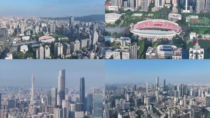 广州海珠区天河区城市高楼大厦，广州塔_1