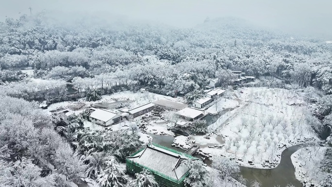 武汉东湖雪景